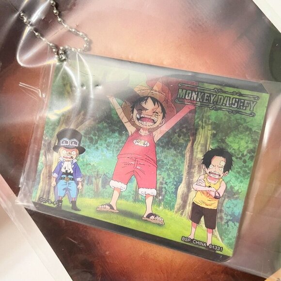 Monkey D Luffy Four Emperors Ichiban Kuji Lenticular Keychain Luffy Ace Sabo ASL - Picture 14 of 16